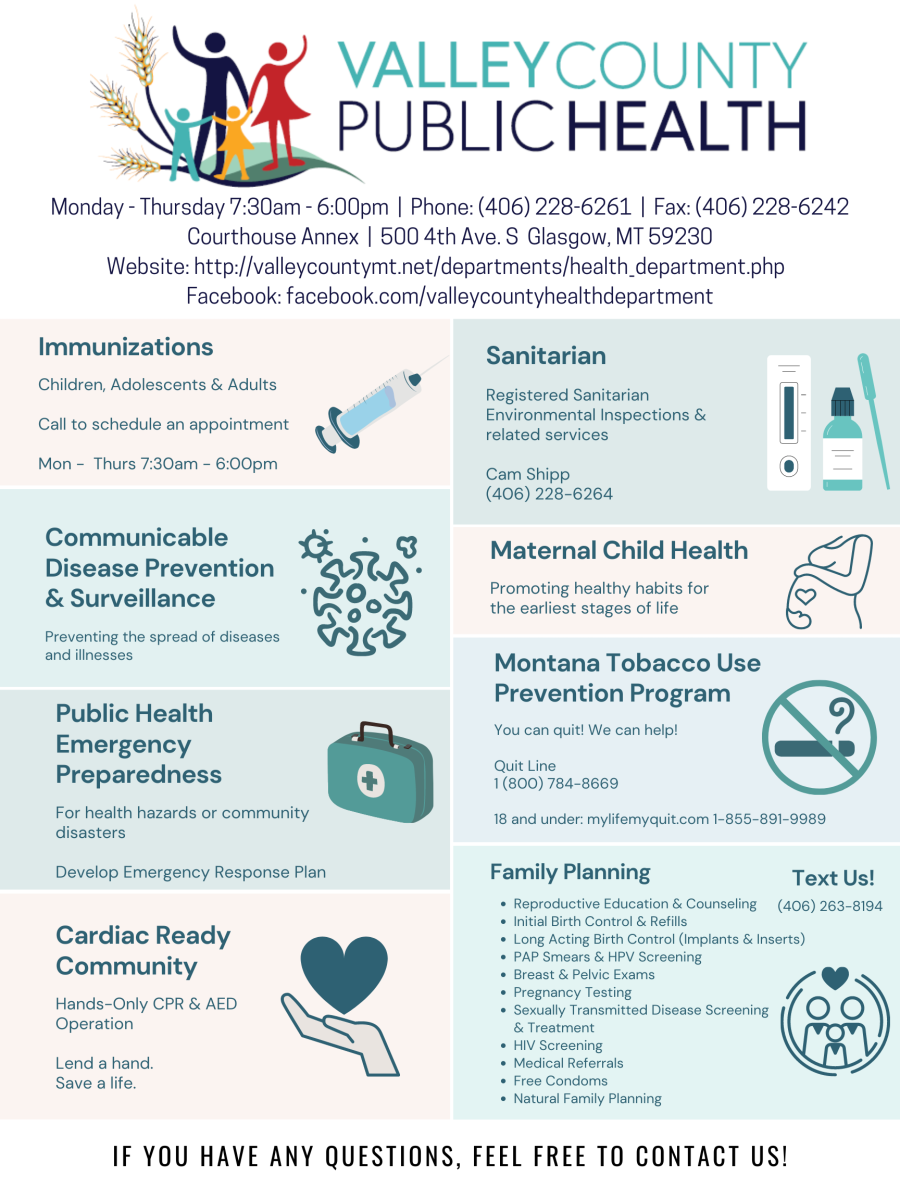 Valley County Public Health Flyer